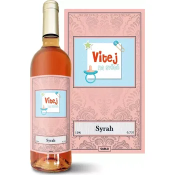 Víno Sablio Růžové víno Vítej na světě 2: 0,75 l