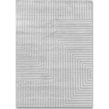 Koberec MĚKKÝ ŠEDÝ KOBEREC 120X170 CM ODOLNÝ A ELEGANTNÍ DO OBÝVÁKU POD STOLEK COSTA