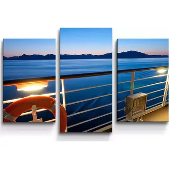 Obraz Sablio Obraz - 3-dílný Pohled z lodě - 75x50 cm