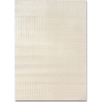 Koberec KRÉMOVÝ KOBEREC DO OBÝVÁKU 120X170 CM SVĚTLÝ DOPLNĚK DO KAŽDÉHO INTERIÉRU