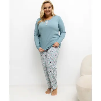 Pánské pyžamo Pyžamo DU KN FP 502.97 tmavě mátové XL