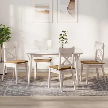 Podsedák Polštáře na sedadla 4 pcs Hnědá 40 x 40 x 3 cm samet