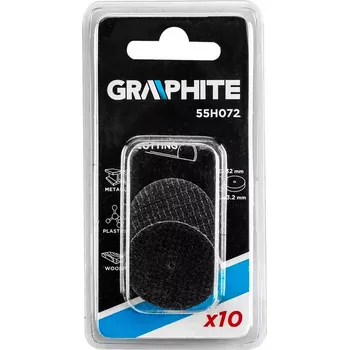 Řezný kotouč GRAPHITE 55H072 Korundový řezný kotouč 32 × 2,0 mm, zesílený, 10 ks GRAPHITE 55H072