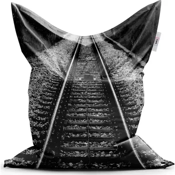 Sedací pytel Sablio Sedací vak Classic Koleje - 150x100 cm