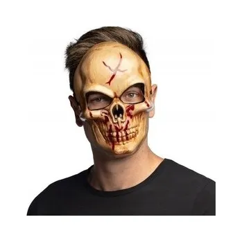 Karnevalová maska Maska na obličej Boland Maska Lebka plastová ďábel hnědá