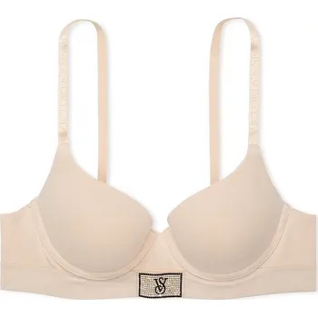 Podprsenka Victoria's Secret push-up podprsenka béžová, velikost 75B