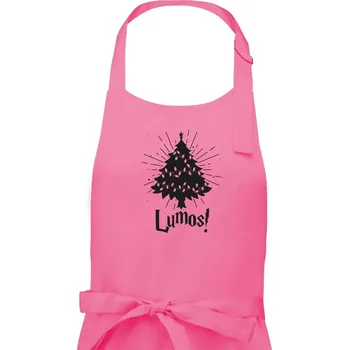 Kuchyňská zástěra Harry - Lumos stromeček - Pánská zástěra na vaření - Univerzální velikost ( Růžová )
