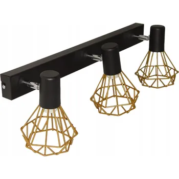 ŠACH MINI LUSTR STROPNÍ SVÍTIDLO LOFT MODERNÍ ČERNÉ E14 LED