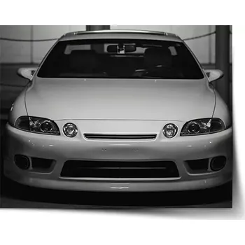 Plakát Sablio Plakát Bílé sportovní auto - 60x40 cm