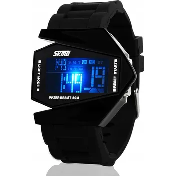 Hodinky Dámské hodinky SKMEI skm.108171a.wm elektronické LED černé, mnoho funkcí