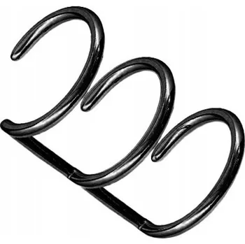 Náušnice Náušnice na ucho – Tři kroužky černá