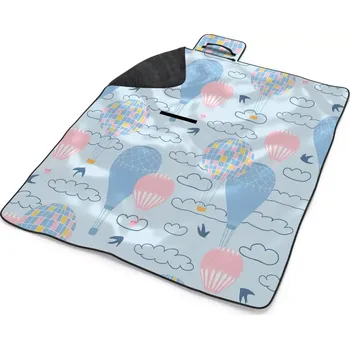 deka Sablio Plážová deka Horkovzdušné barevné balóny: 200x140 cm