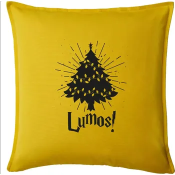 Polštář Harry - Lumos stromeček - Polštář 50x50 - 50x50 - Pouze potah ( Žlutá )