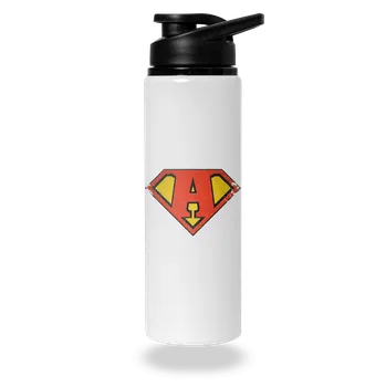 Láhev Bastard Jsem superhrdina lahev na vodu White