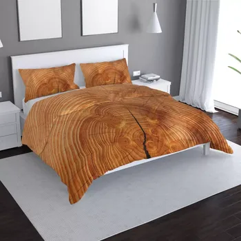 Povlečení Sablio Povlečení Dřevo 2 - 140x220 / 90x70