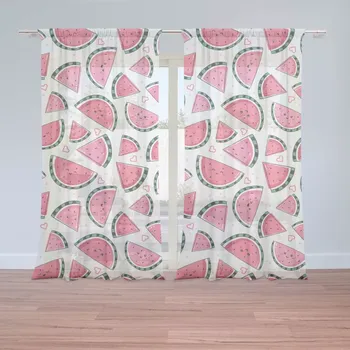 Záclona Sablio Záclony Vodní meloun: 2ks 150x250cm