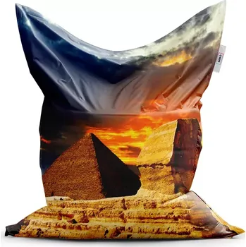 Sedací pytel Sablio Sedací vak Classic Pyramidy - 150x100 cm