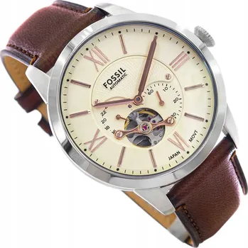 Hodinky PÁNSKÉ HODINKY FOSSIL ME3266 TOWNSMAN AUTOMATIC HNĚDÉ S KOŽENÝM ŘEMÍNKEM, ELEGANTNÍ