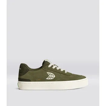 Pánské tenisky LUAN PRO Olive Green Suede Ivory Logo Burnt Olive Sneaker