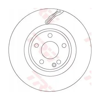 Brzdový kotouč TRW DF6867 Brzdový kotouč