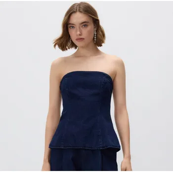 Dámské džíny Reserved - Džínový top - tmavomodrá - 116DT-59J - 116DT-59J-XL