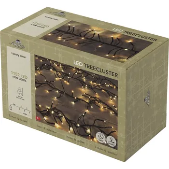 Vánoční dekorace Anna's Collection LED vánoční světýlka s časovačem – kuličky, délka 15 m