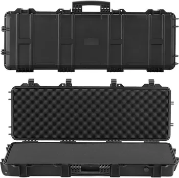 Příslušenství pro sportovní střelbu Vevor Kufr na zbraň zamykatelný, předřezaná pěna, 1016 mm, IP67, kolečka