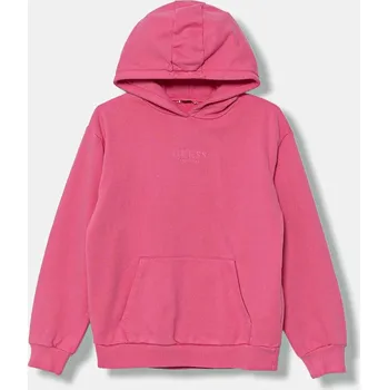 Chlapecké oblečení Dětská bavlněná mikina Guess J5YQ21.KAV34.9BYA růžová 30X, vel. 167