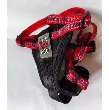 Postroj pro psa HUHUBAMBOO Postroj HUHU bezpečnostní do auta červený S