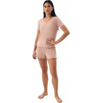 Dámské pyžamo Henderson dámské pyžamo viskóza béžové velikost L