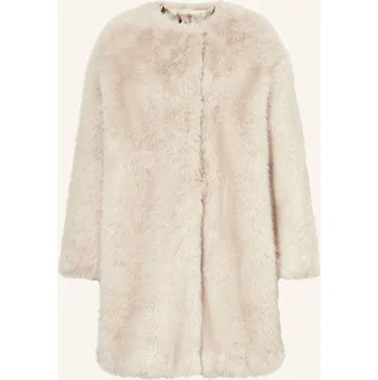Dámský kabát Max Mara Studio Dámský Kabát Z Umělé Kožešiny Eros, béžová, 40