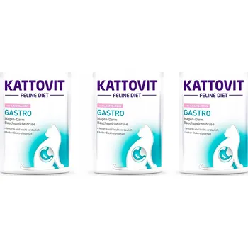 Krmivo pro kočku KATTOVIT GASTRO LOSOS RÝŽE kapsička pro kočky 85g - podpora trávení
