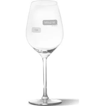 Víno Sablio Sklenička na víno Miluji tě, OK: 49 cl