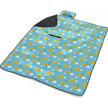 deka Sablio Plážová deka Hvězdy a měsíce: 200x140 cm