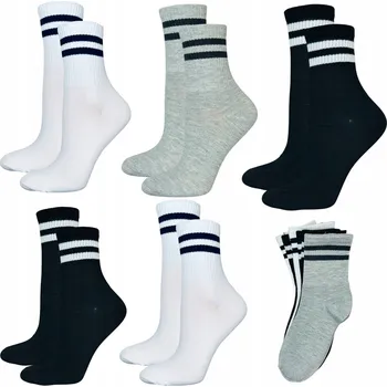 5x Dětské PONOŽKY bavlněné ponožky hladké, moderní pro děti