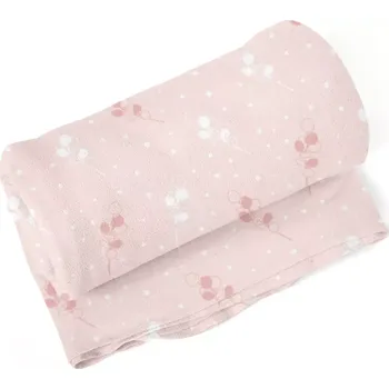 deka Sablio Deka Bílé a růžové květy - 150x120 cm