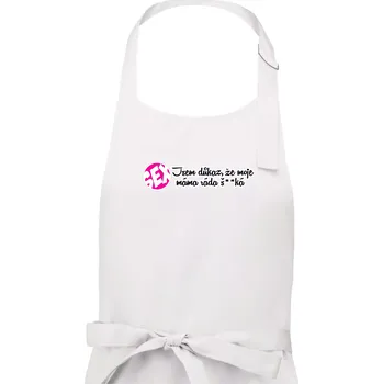 Kuchyňská zástěra jsem důkaz toho, že moje máma ráda šuká - Dámská zástěra na vaření - Univerzální velikost ( Bílá )