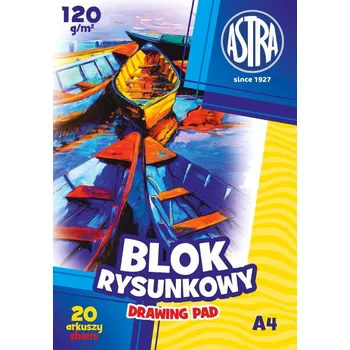 Astra BLOK NA KRESLENÍ BÍLÝ A4 20 listů 100 g/m2