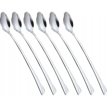 Příbor Dlouhé dezertní lžičky na kávu latte, zmrzlinu, sada 6 ks KINGHOFF