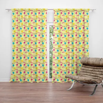 Závěs Sablio Závěs Nafukovací balonky: 2ks 140x250cm