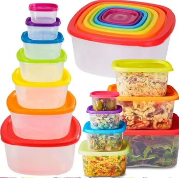 Dóza na potraviny Sada 7 plastových dóz na potraviny různých velikostí - BPA FREE
