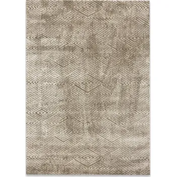 Koberec ODOLNÝ BÉŽOVÝ KOBEREC 120X170 CM MĚKKÝ POD STOLEK MODERNÍ ELEGANTNÍ