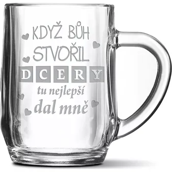 Sklenice Sablio Půllitr Když Bůh stvořil dcery: 0,5