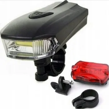 Cyklosvítilna LAMPKA ROWEROWA DO ROWERU PRZÓD TYŁ LED COB OSVĚTLENÍ NA ŘÍDÍTKA