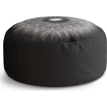 Taburet Sablio Taburet Circle Černobílá pampeliška: 38x48 cm