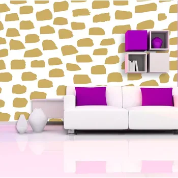 Tapeta Sablio Tapeta Zlaté tahy štětcem - 125x75 cm