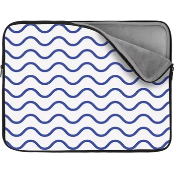 pouzdro na notebook Sablio Obal na notebook Modré vlnky - 13"
