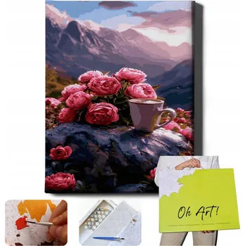 MALOVÁNÍ PODLE ČÍSEL S RÁMEM Obrazy pro malování podle čísel Krajina Oh Art