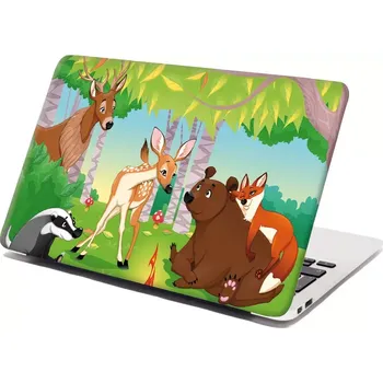 samolepka Sablio Samolepka na notebook Lesní zvířátka 2 - 29x20 cm