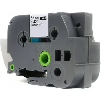 Pásek do tiskárny Páska JETWORLD černá na průhledné, Brother 36 mm x 8 m